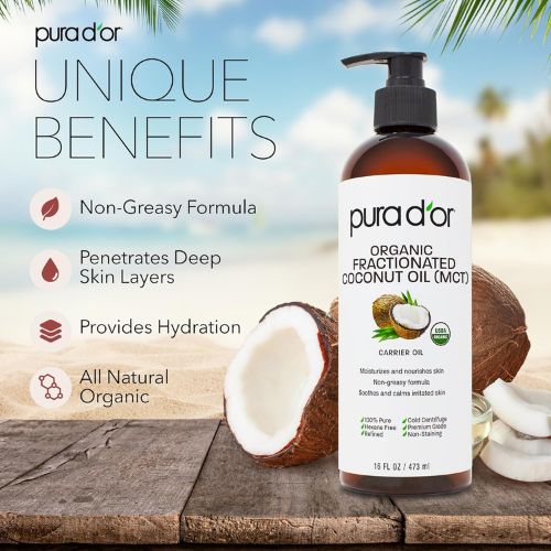  PURA D’OR ORGANIC Fractionated coconut oil  for Hair Growth and Skin- Google Chrome