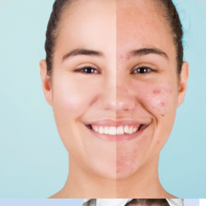 Caudalie Vinoperfect face serum-before and after image-Google chrome